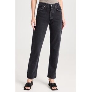 AGOLDE 90s Black Straight Leg Denim Jeans 25